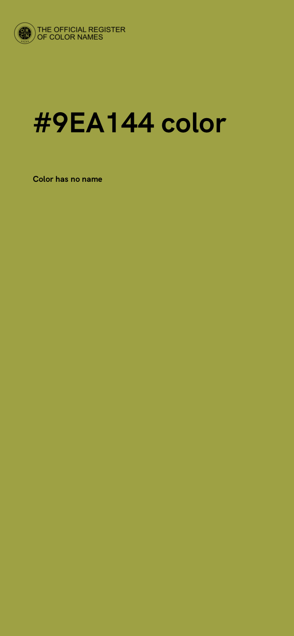 #9EA144 color image