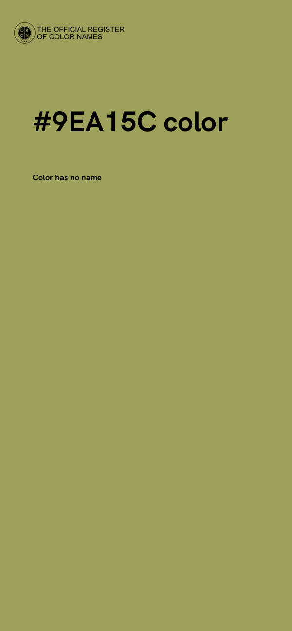#9EA15C color image