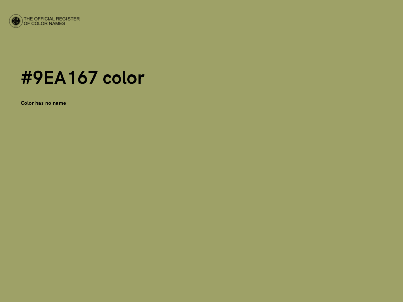 #9EA167 color image