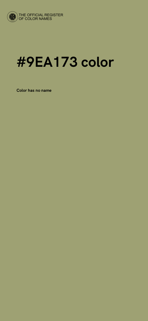 #9EA173 color image