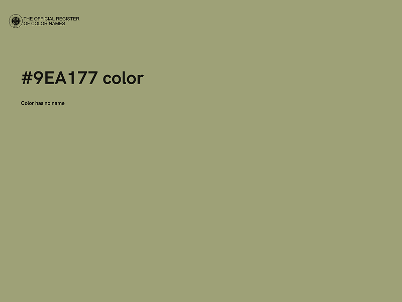 #9EA177 color image