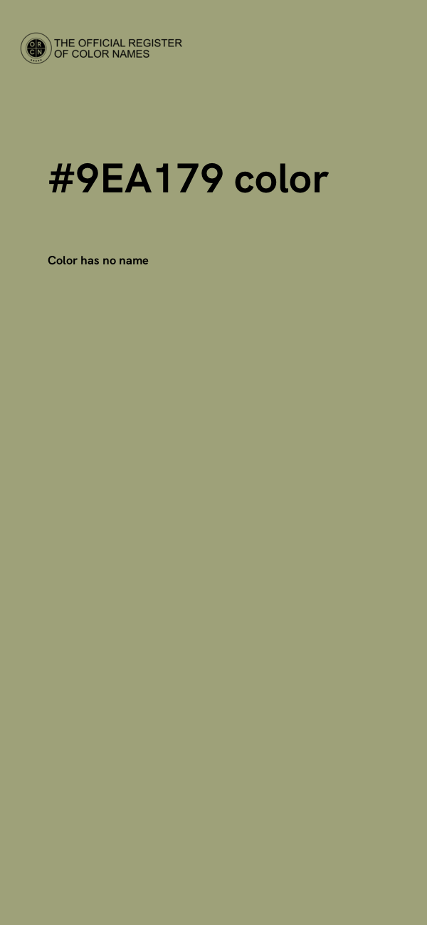 #9EA179 color image