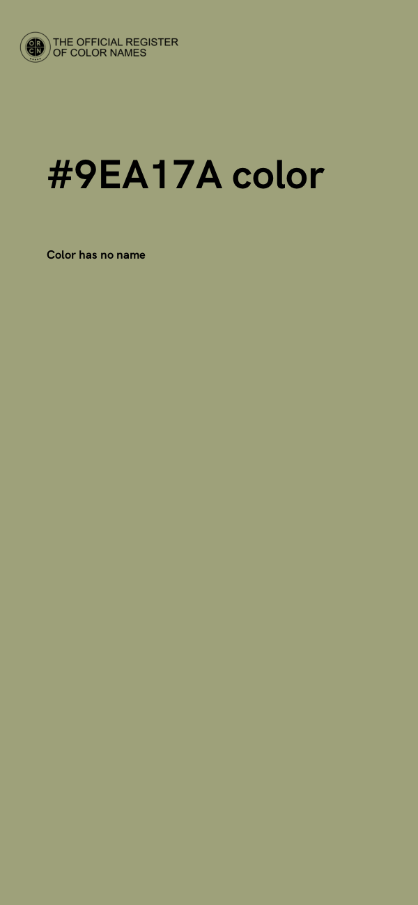 #9EA17A color image