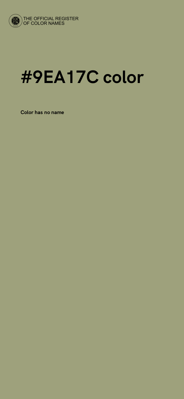 #9EA17C color image