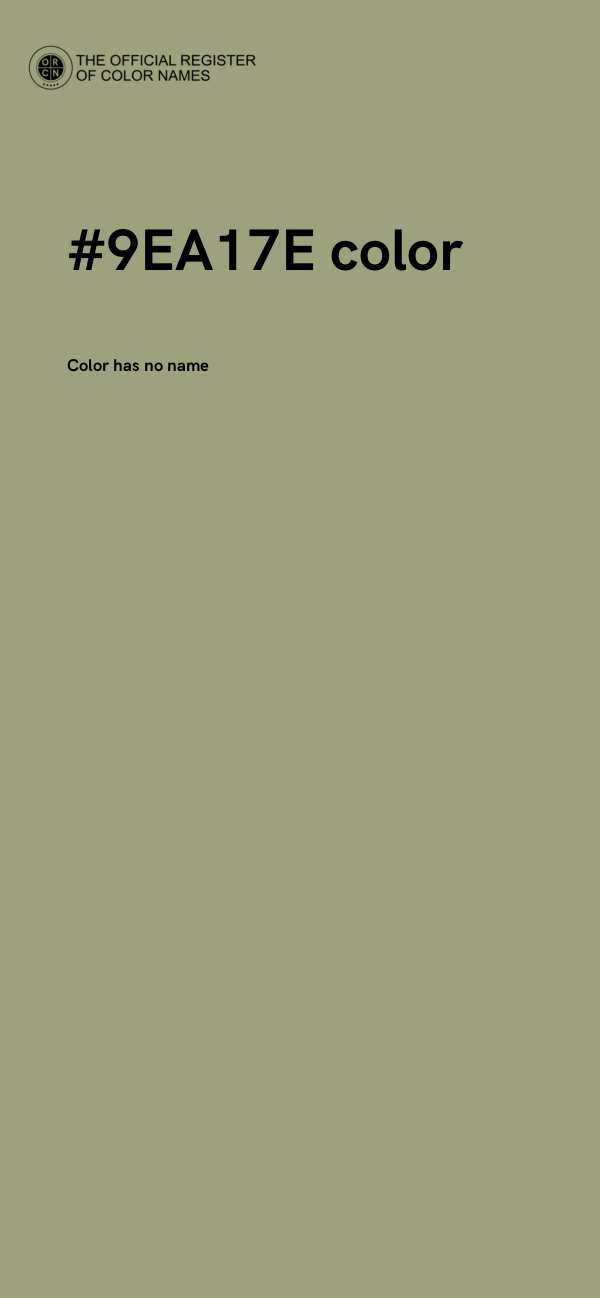#9EA17E color image