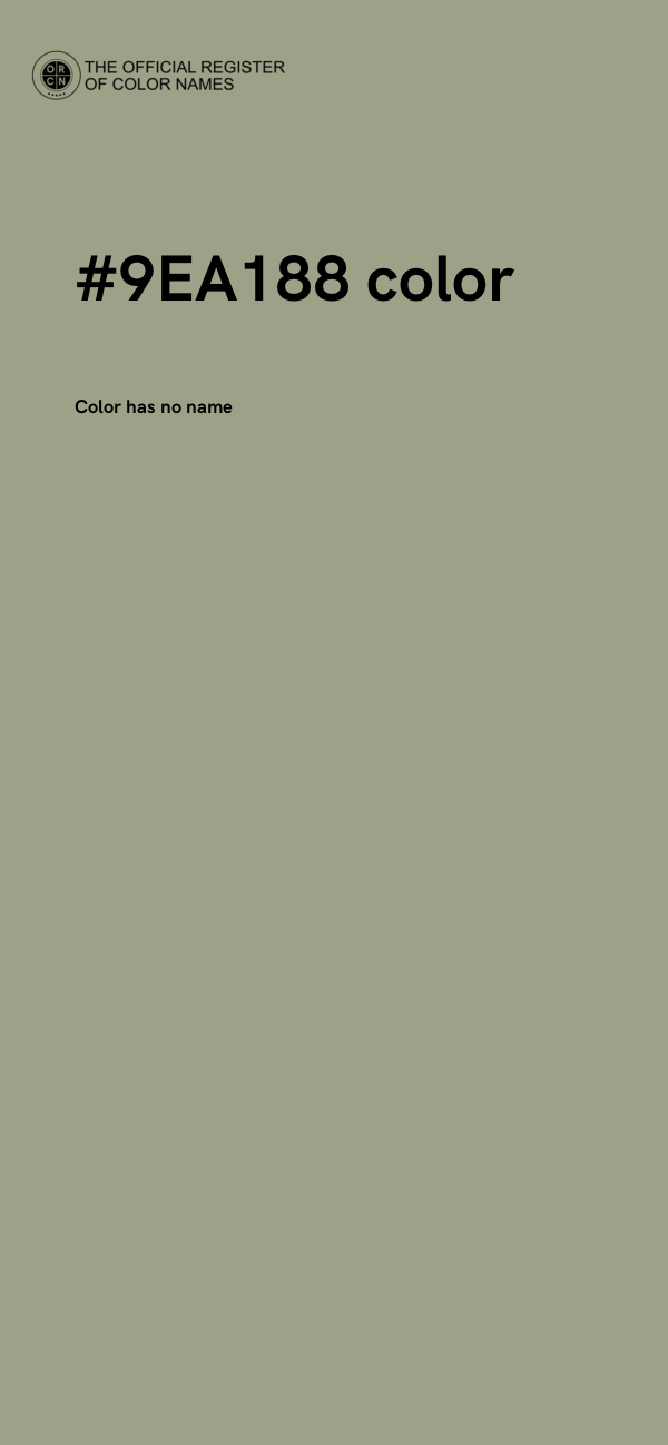 #9EA188 color image
