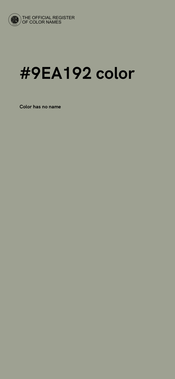 #9EA192 color image