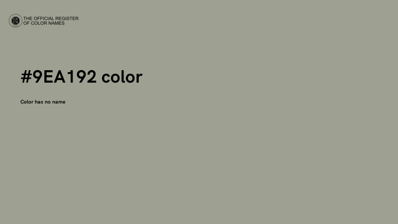 #9EA192 color image
