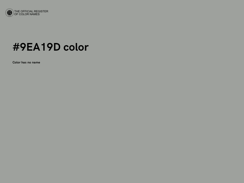#9EA19D color image
