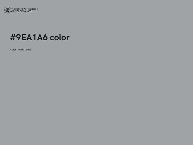 #9EA1A6 color image