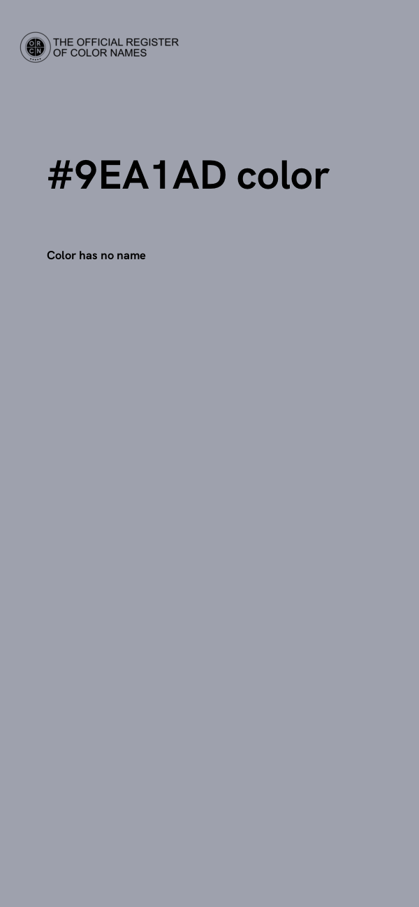 #9EA1AD color image