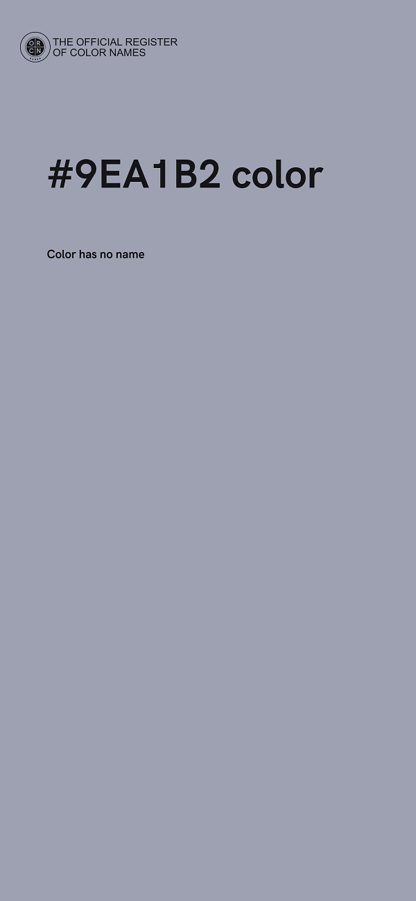 #9EA1B2 color image