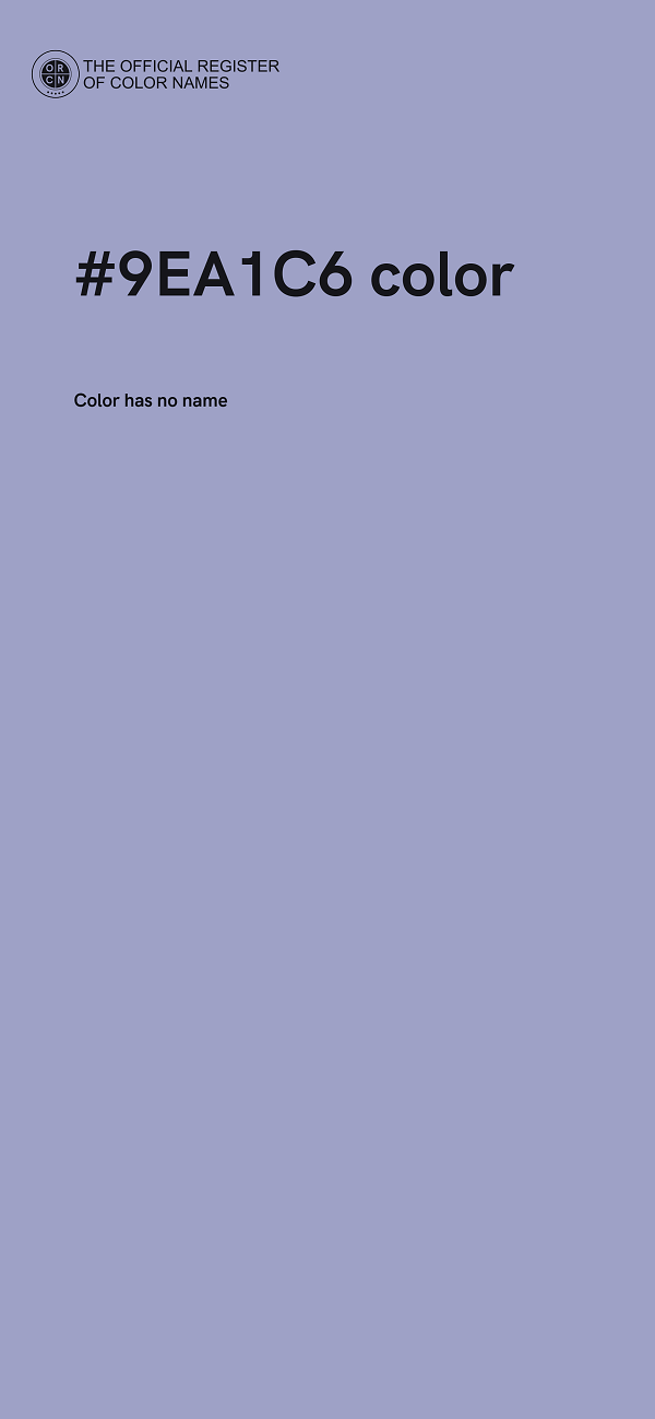 #9EA1C6 color image