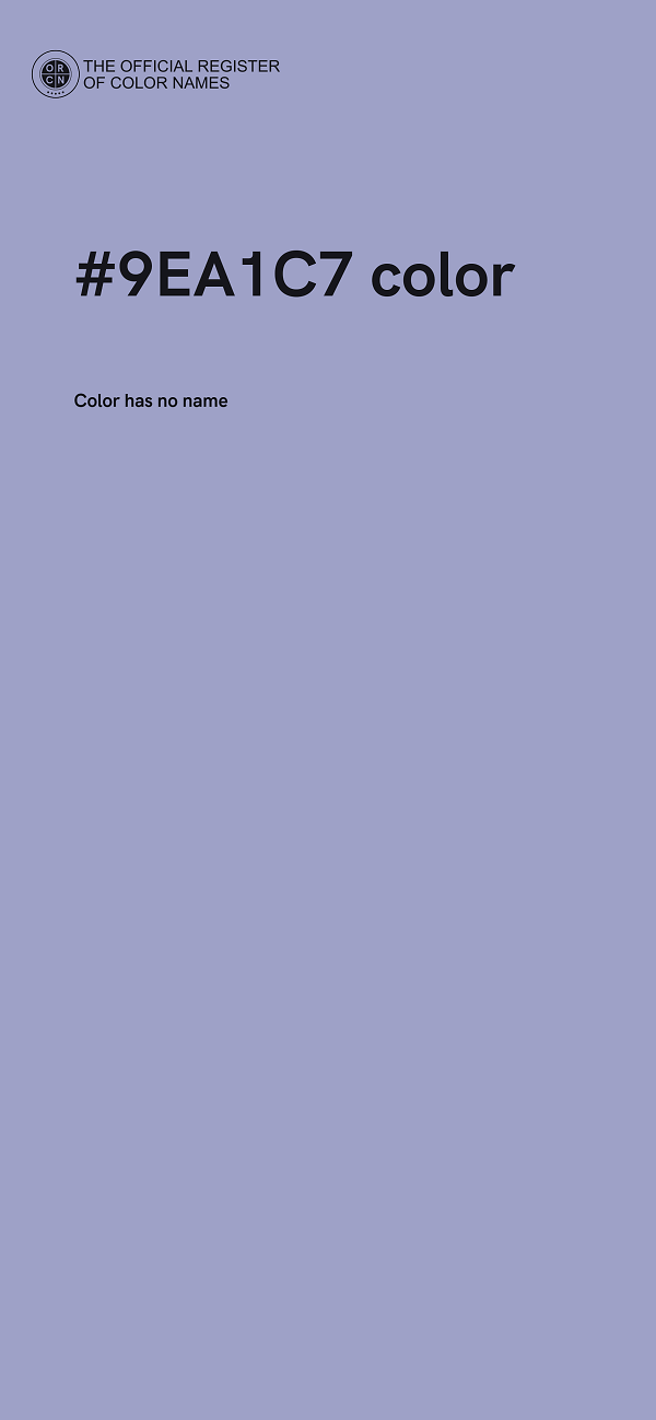 #9EA1C7 color image