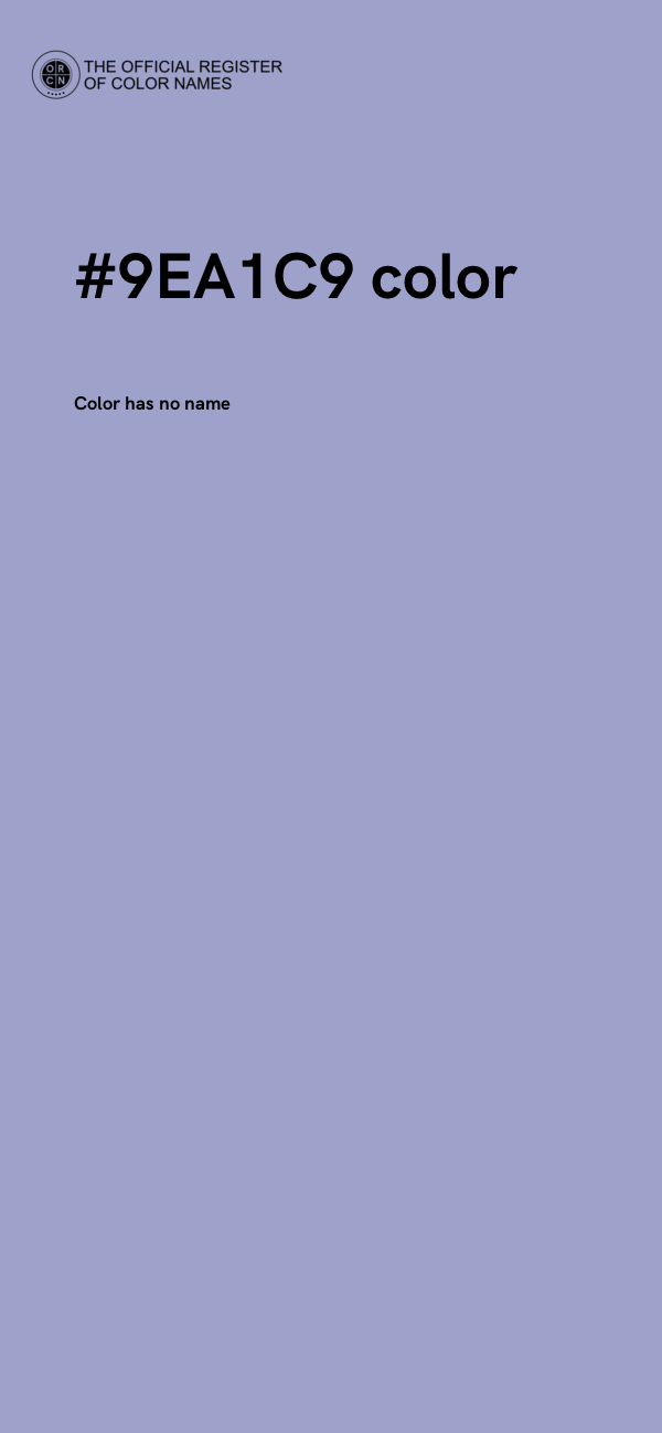 #9EA1C9 color image