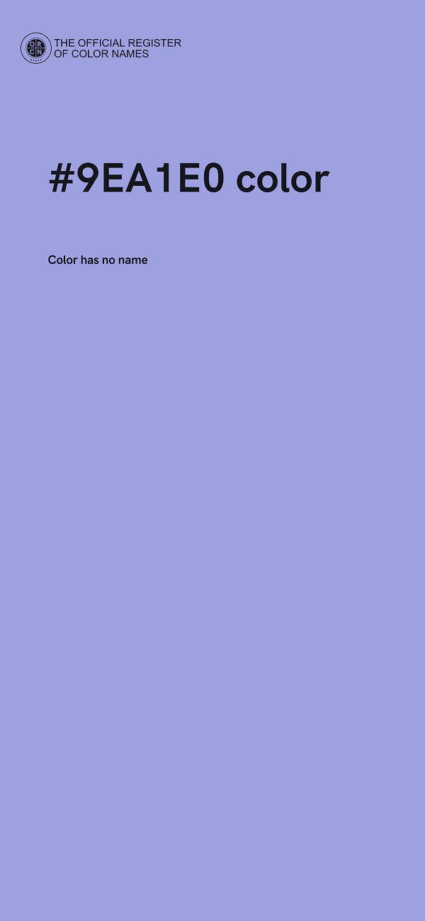 #9EA1E0 color image