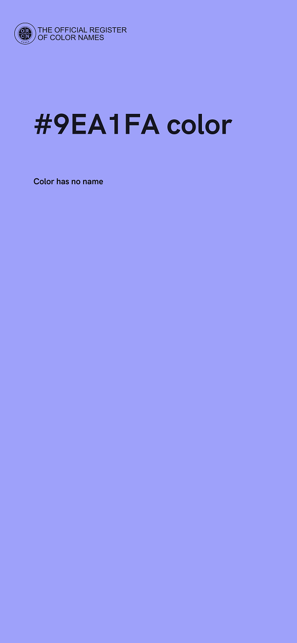 #9EA1FA color image