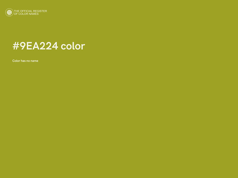 #9EA224 color image