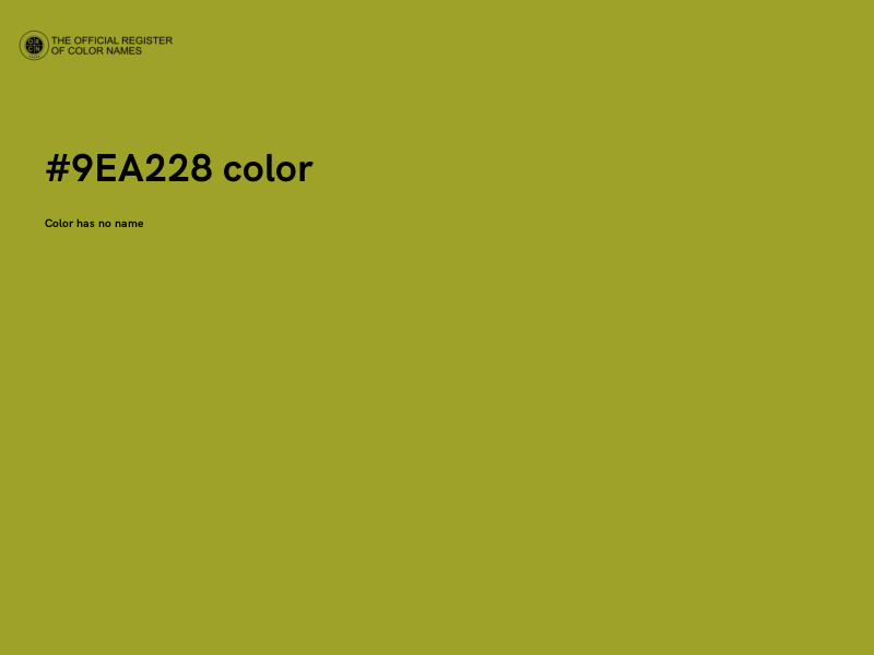 #9EA228 color image