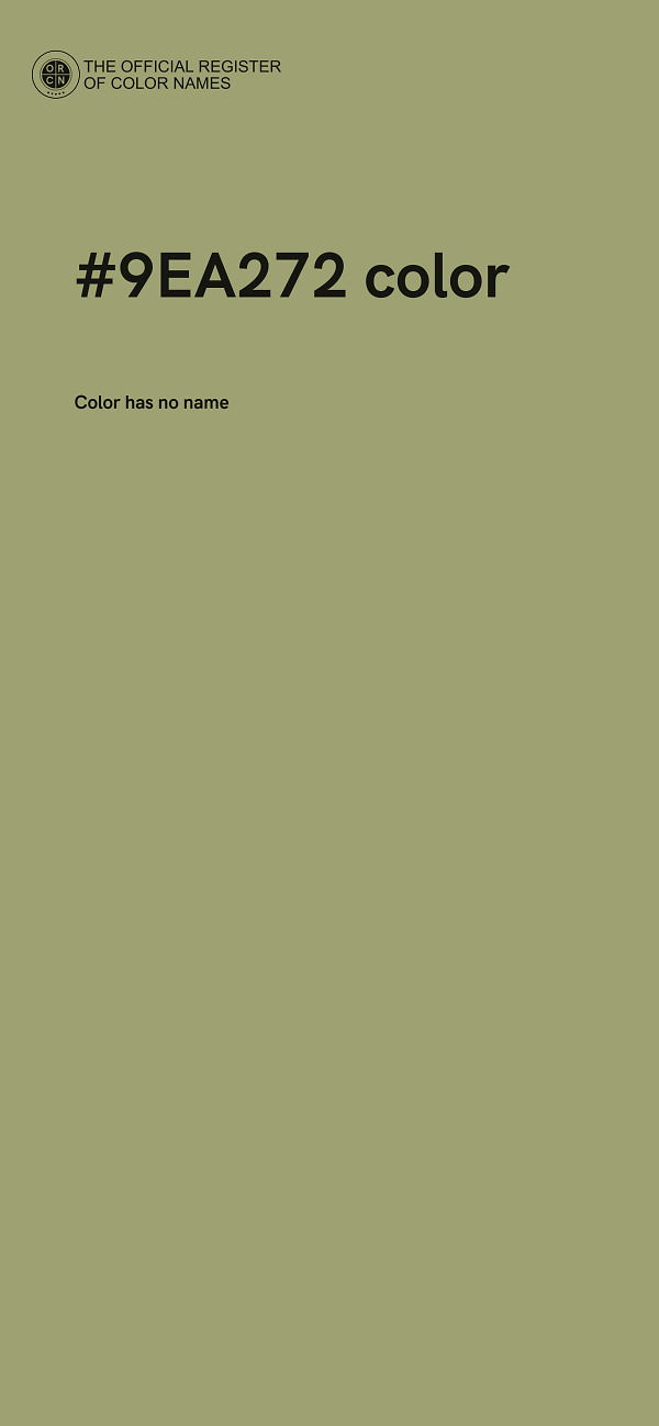 #9EA272 color image