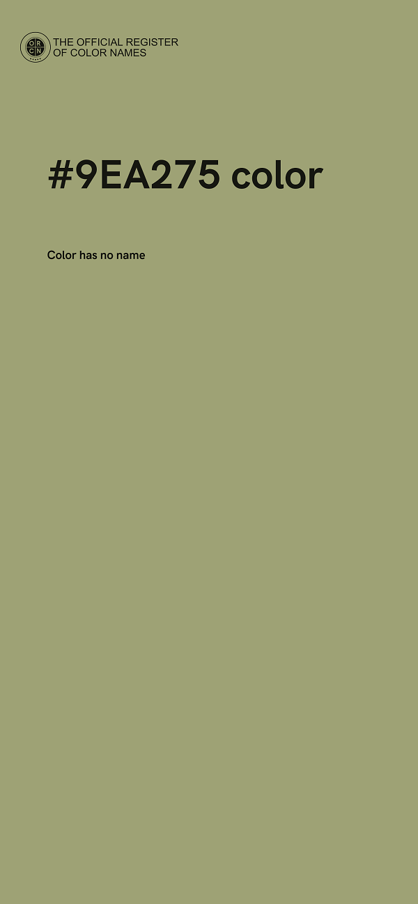 #9EA275 color image
