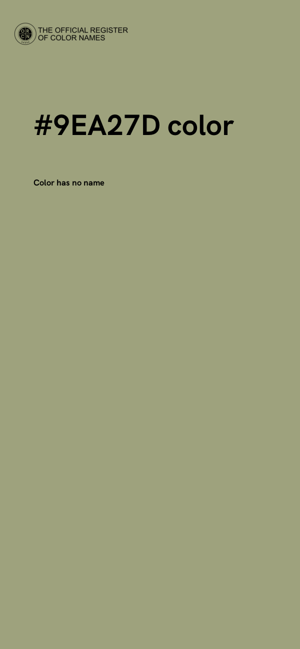 #9EA27D color image