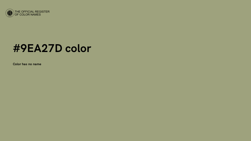 #9EA27D color image