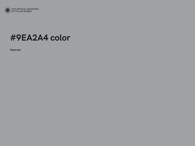 #9EA2A4 color image