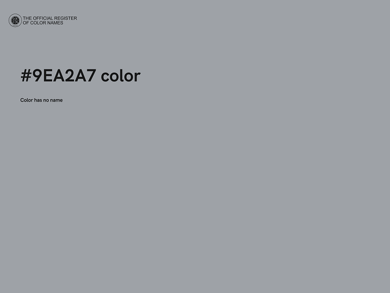 #9EA2A7 color image