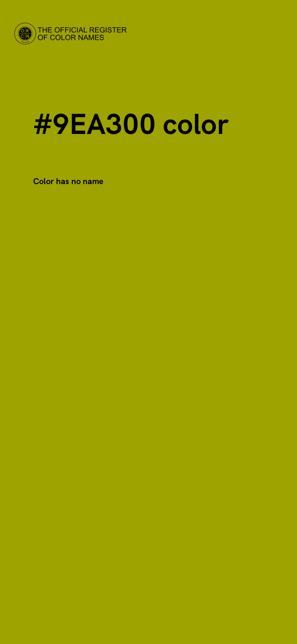 #9EA300 color image
