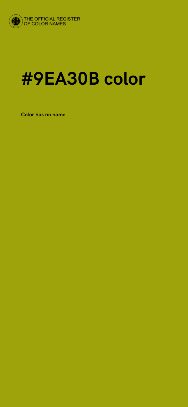 #9EA30B color image