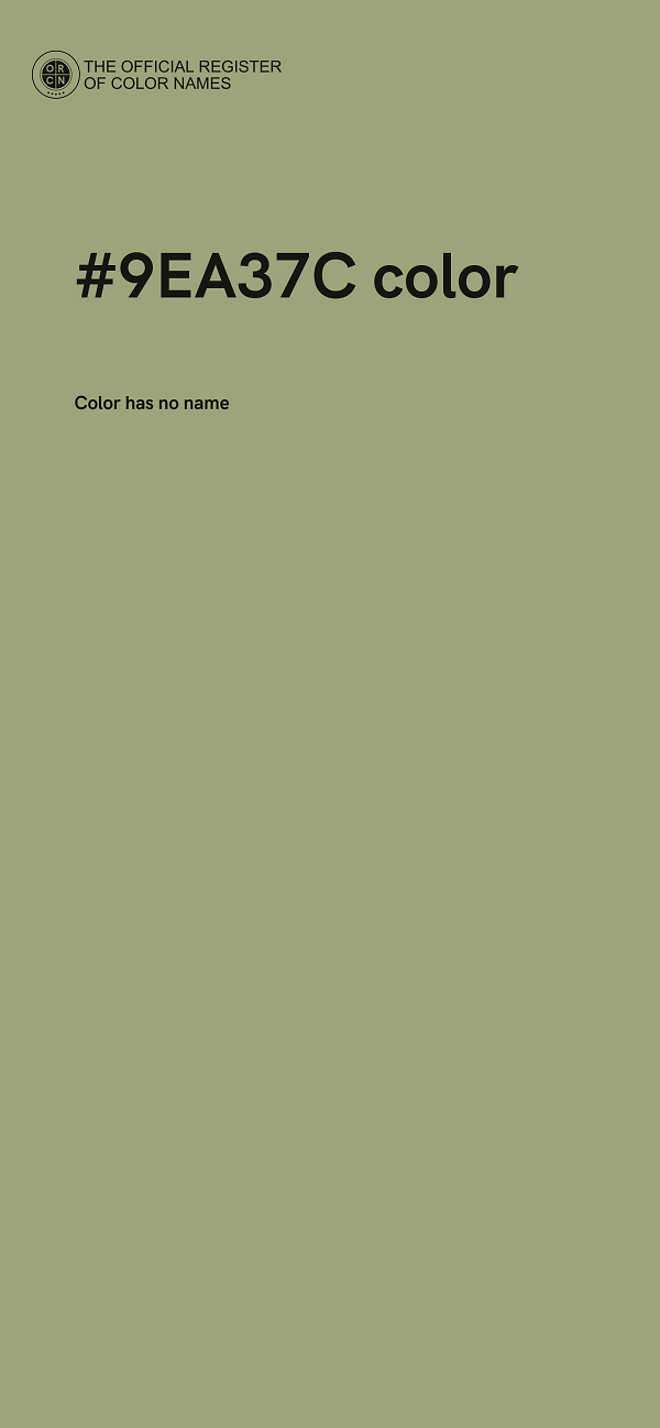 #9EA37C color image