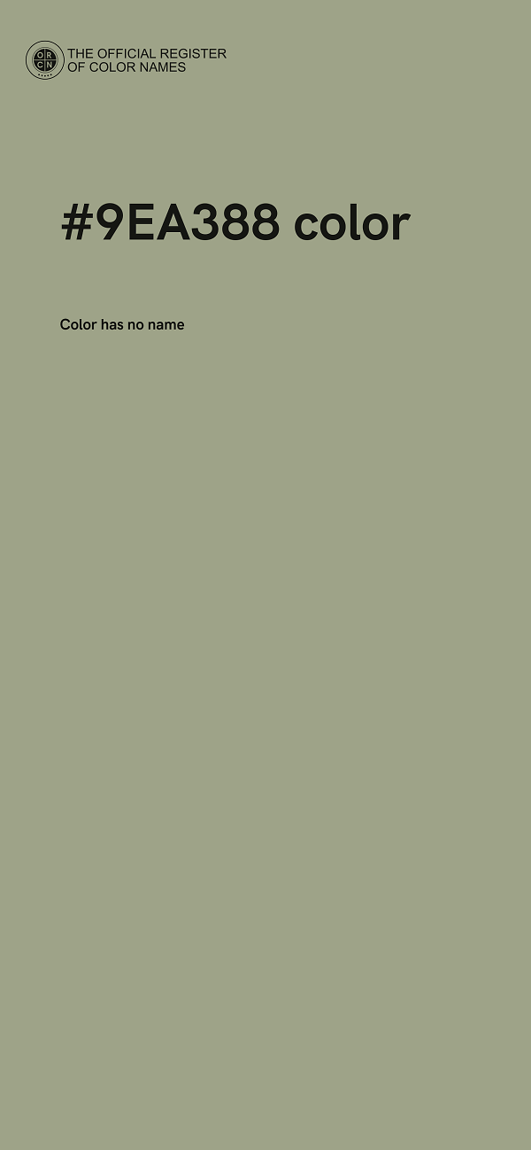 #9EA388 color image