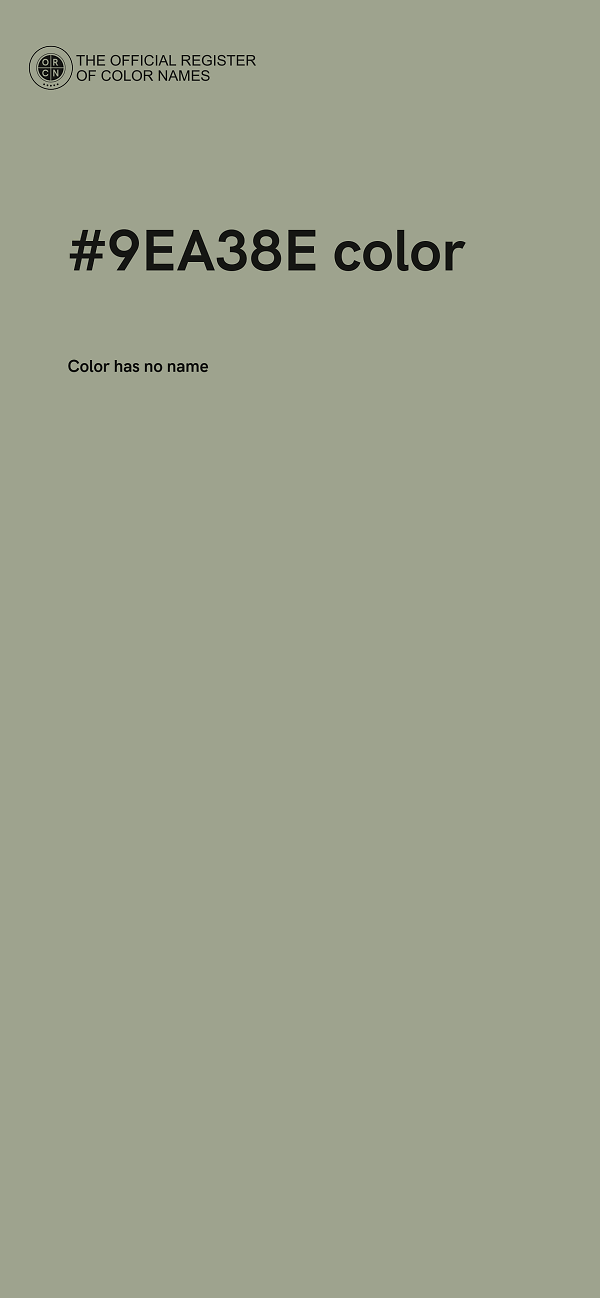 #9EA38E color image