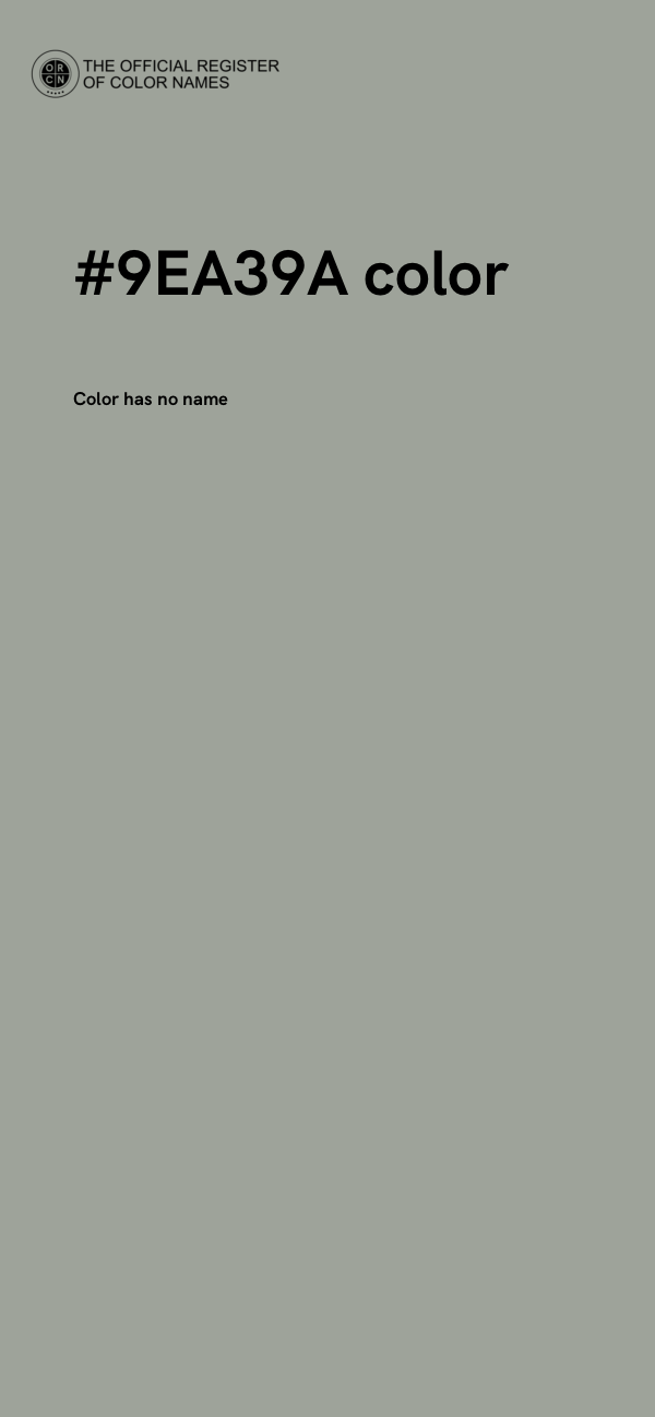 #9EA39A color image