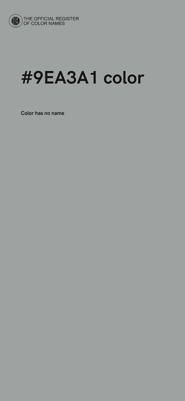 #9EA3A1 color image