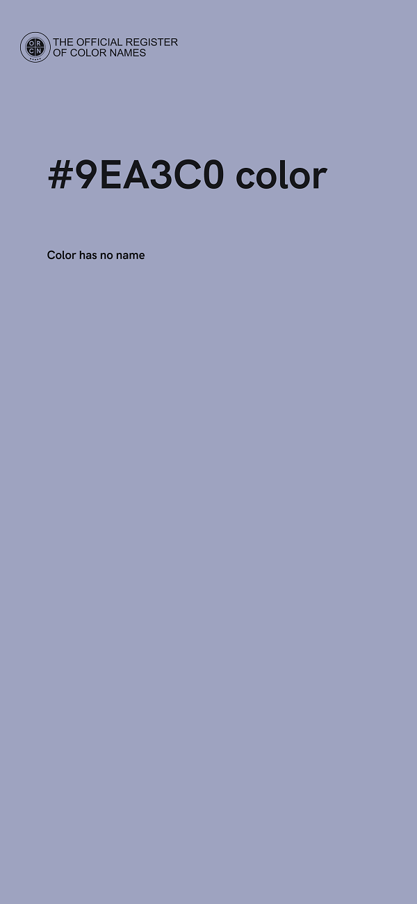 #9EA3C0 color image