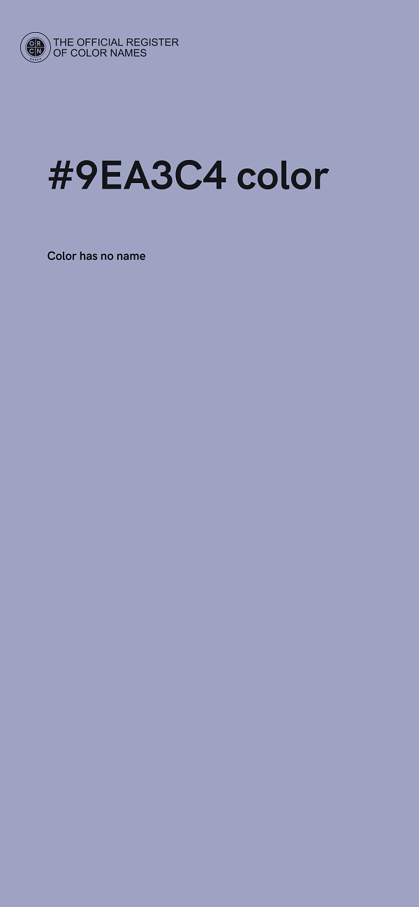#9EA3C4 color image