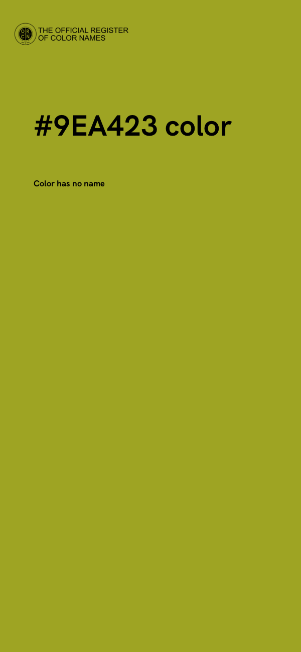 #9EA423 color image