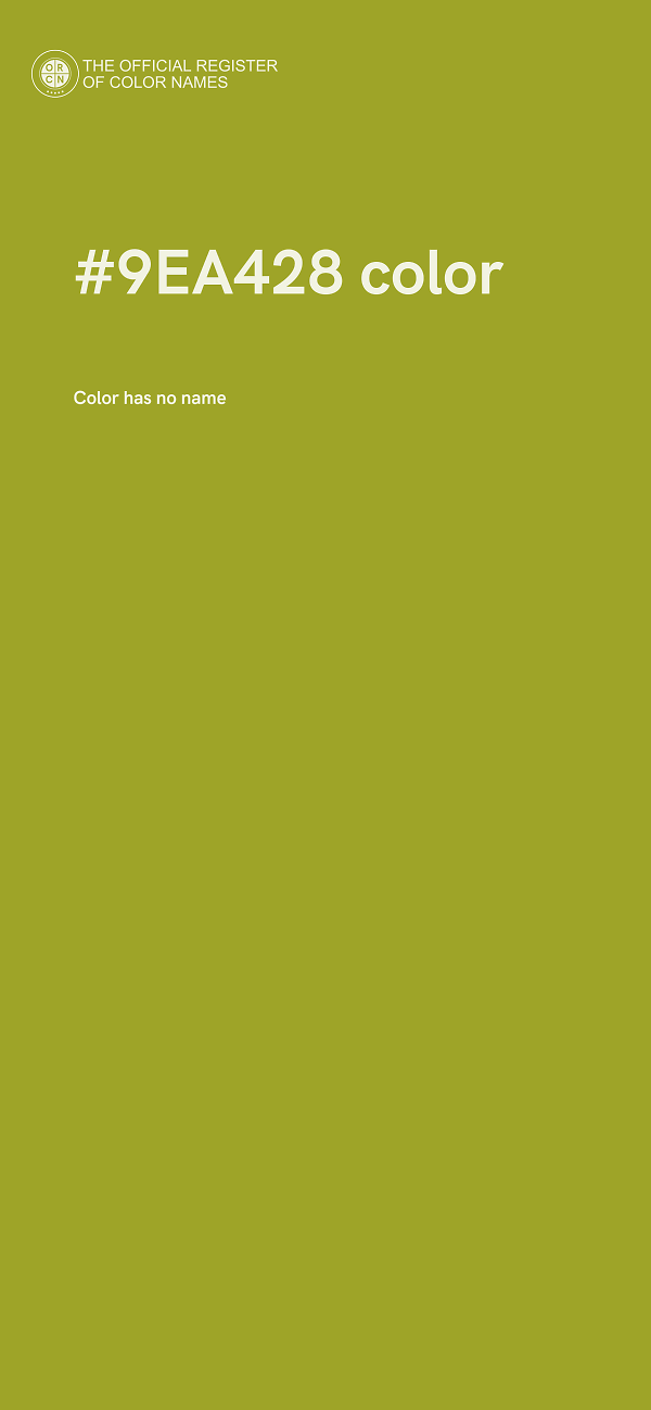 #9EA428 color image