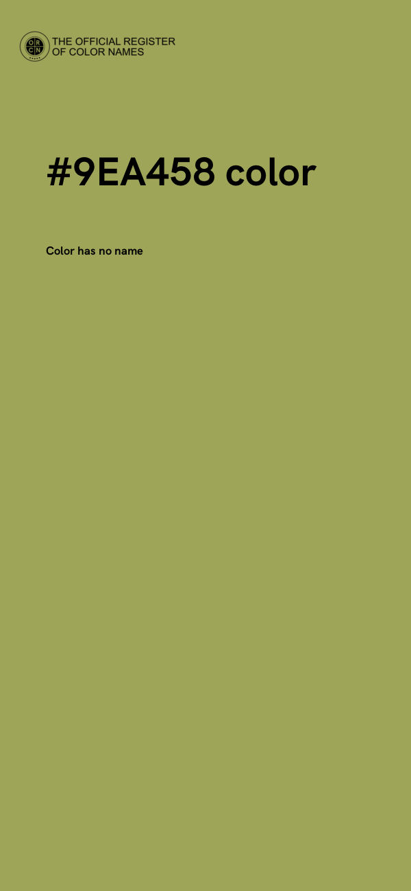 #9EA458 color image