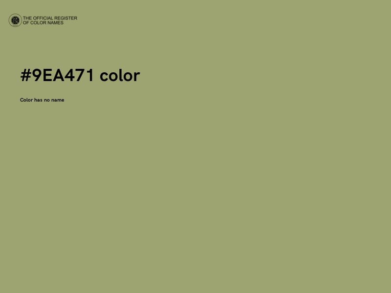 #9EA471 color image