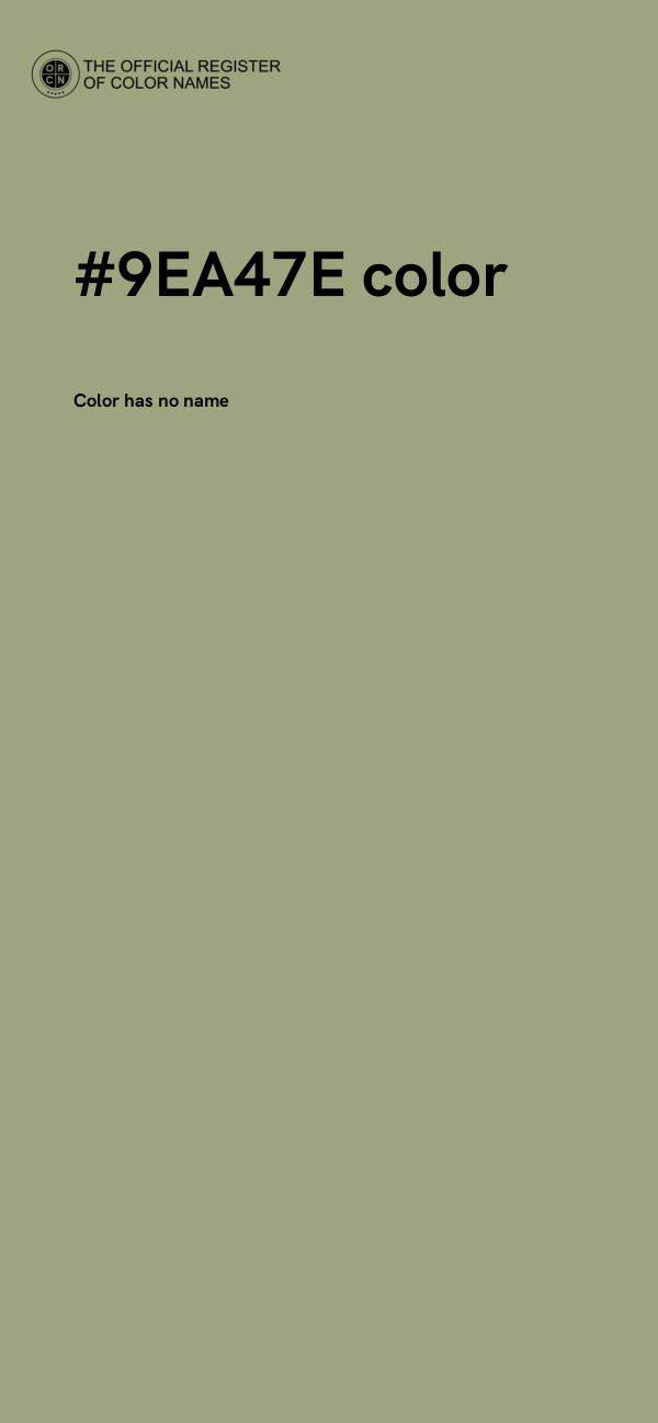 #9EA47E color image