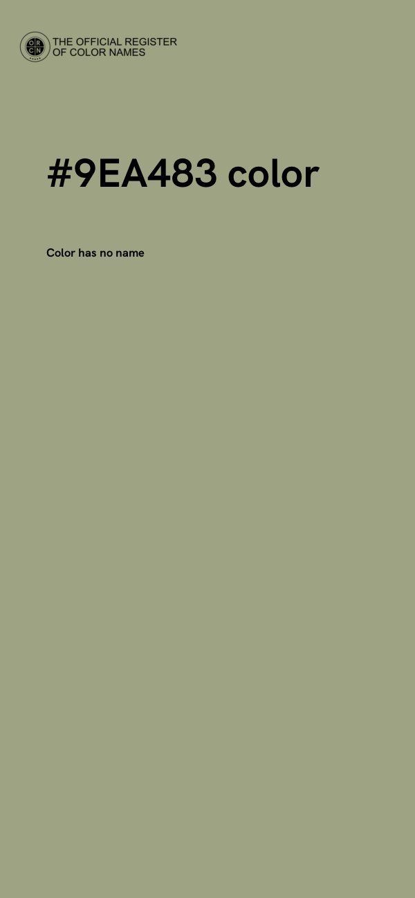 #9EA483 color image