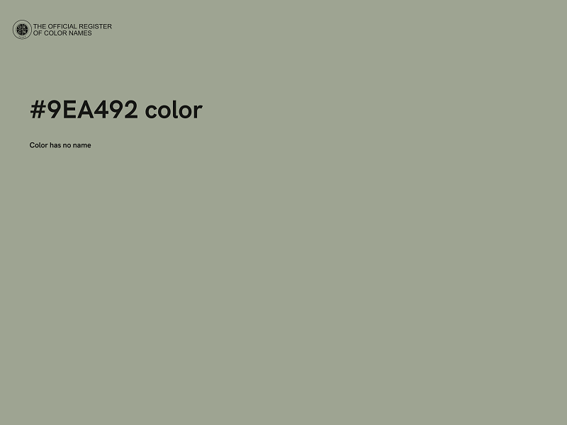 #9EA492 color image