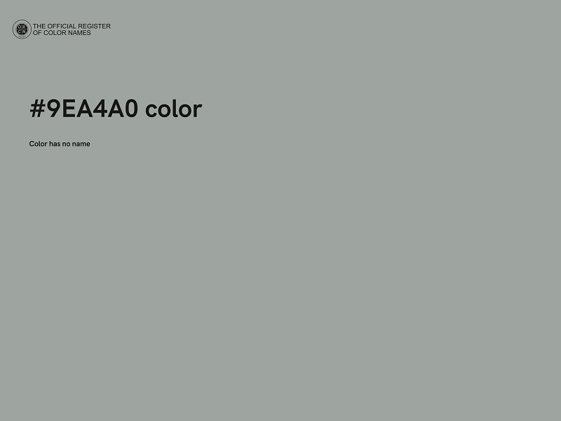 #9EA4A0 color image