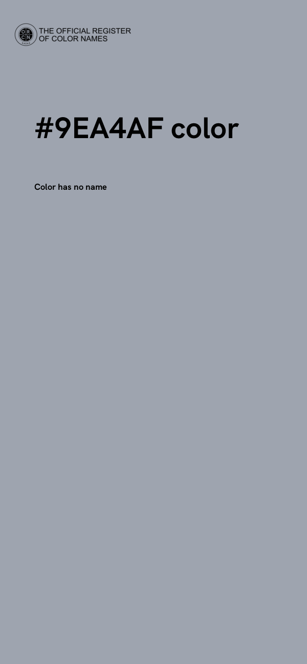 #9EA4AF color image