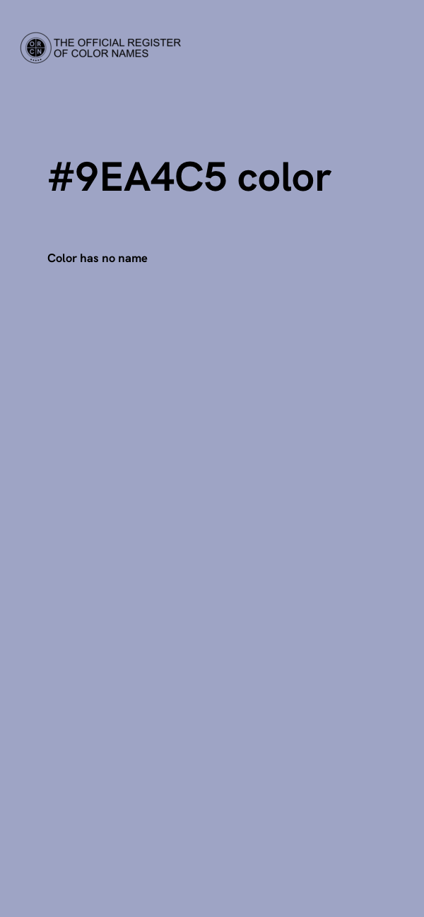 #9EA4C5 color image