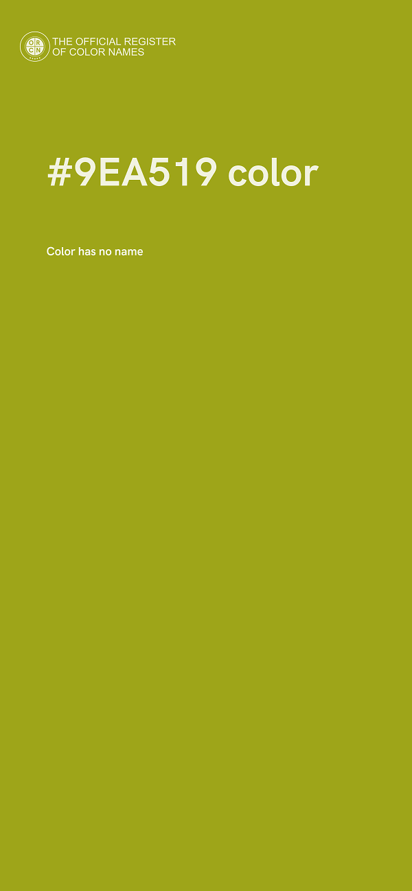 #9EA519 color image