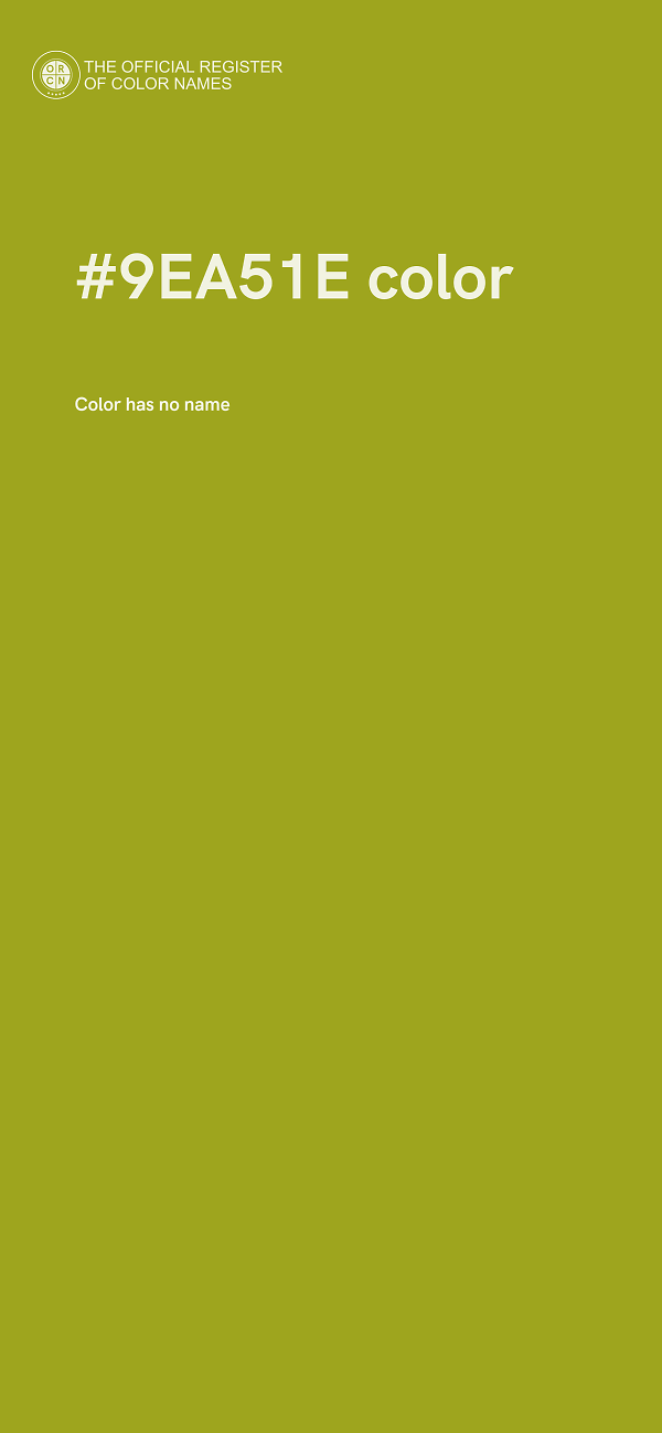 #9EA51E color image